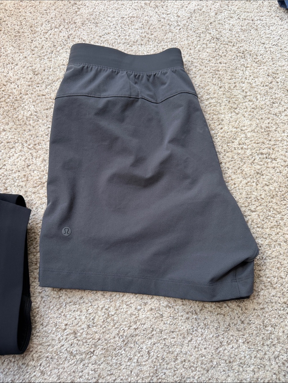 Lululemon Charcoal Gray Zeroed In 5” Skort